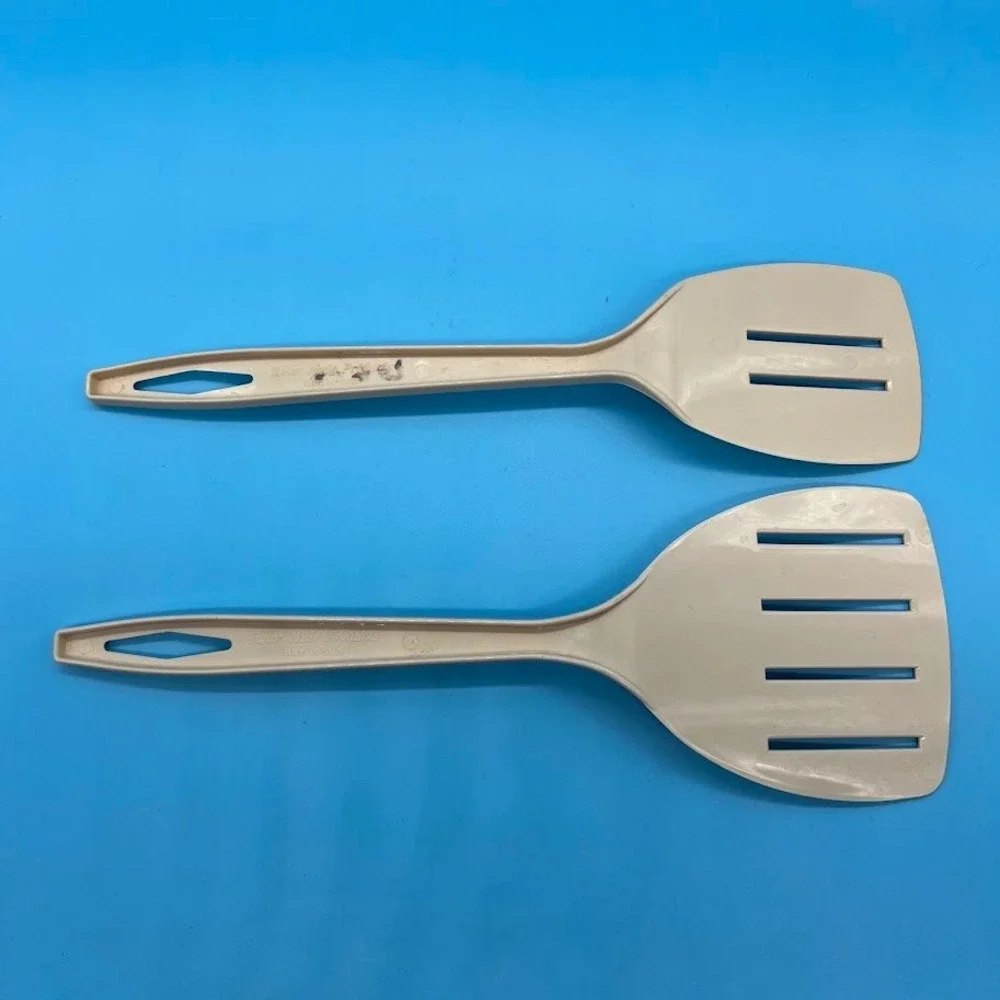 Taylor Made Products Nylon Slotted Spatula Turners Pair Made In USA Set 16 18